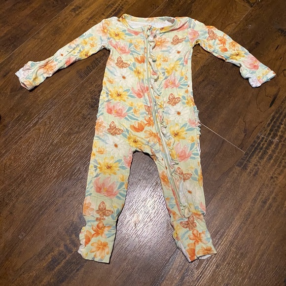 Gigi & Max Bamboo Romper, 18 months, Floral Butterfly - Picture 2 of 3